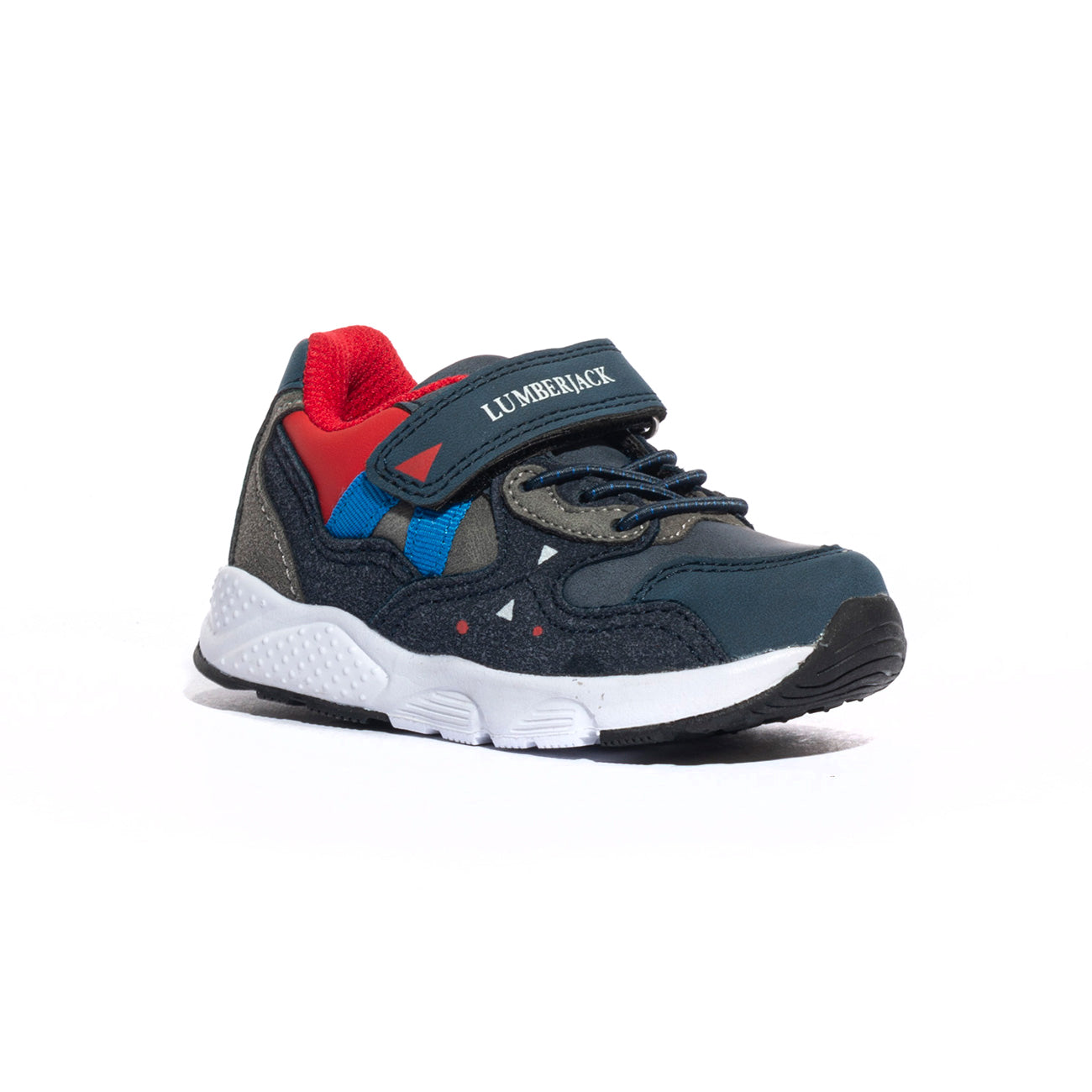 LUMBERJACK SBH3005-001 NAVY BLUE RED Sneakers Bambino 