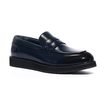 SOLO SOPRANI MO810 BLU Mocassini Uomo 