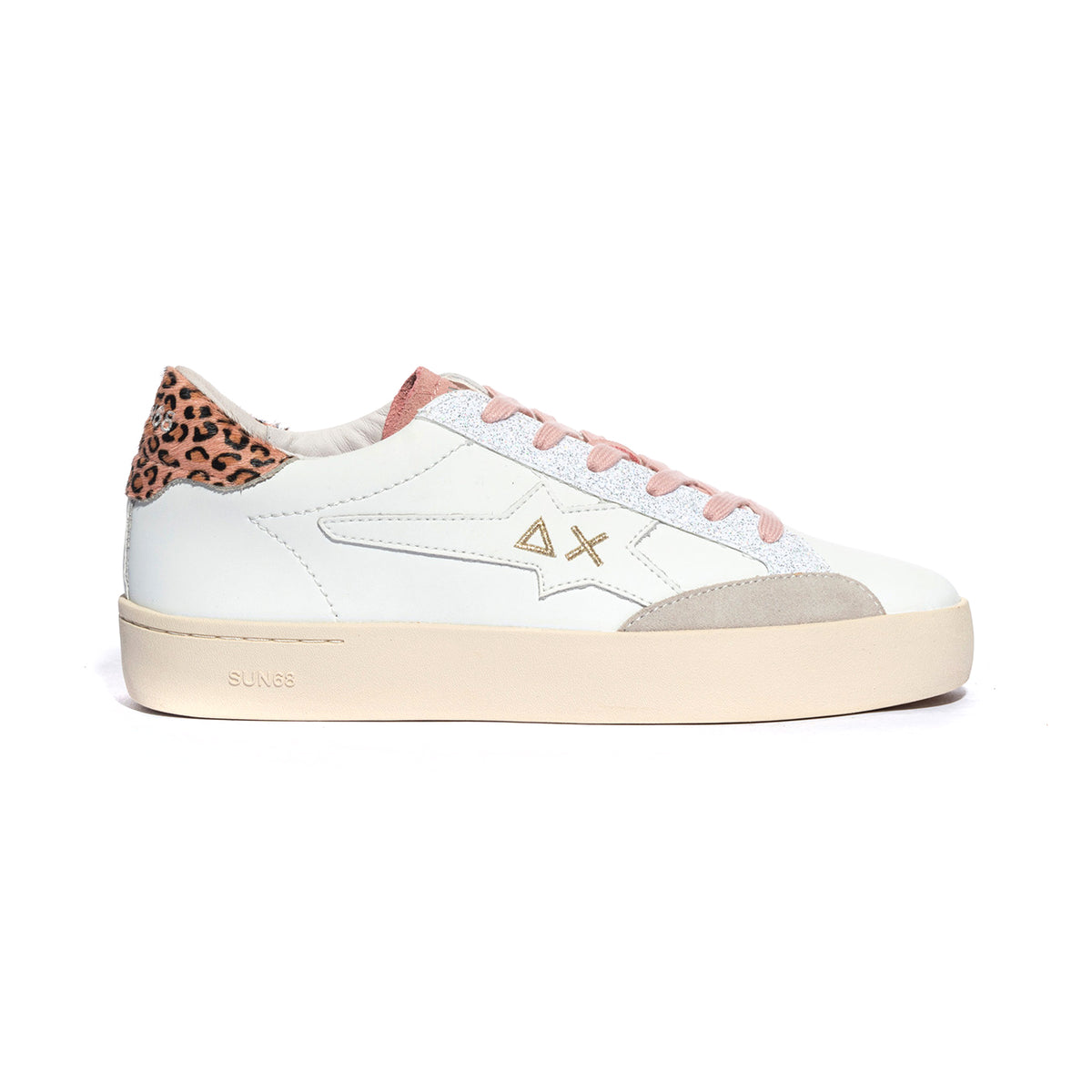 SUN 68 Z44421T BIANCO ROSA Sneakers Bambina 