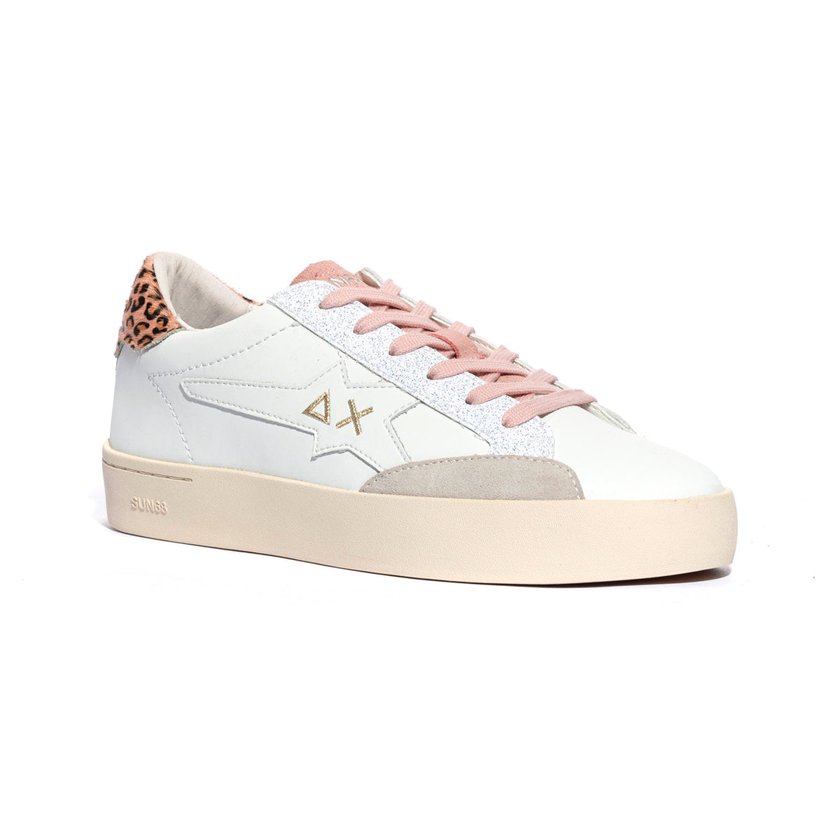 SUN 68 Z44421T BIANCO ROSA Sneakers Bambina 