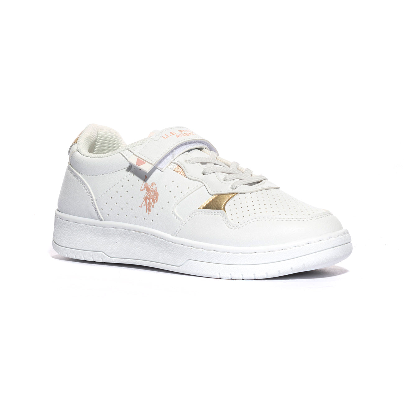 U.S. POLO ASSN. DENNY001 WHI GOL Sneakers Bambina 