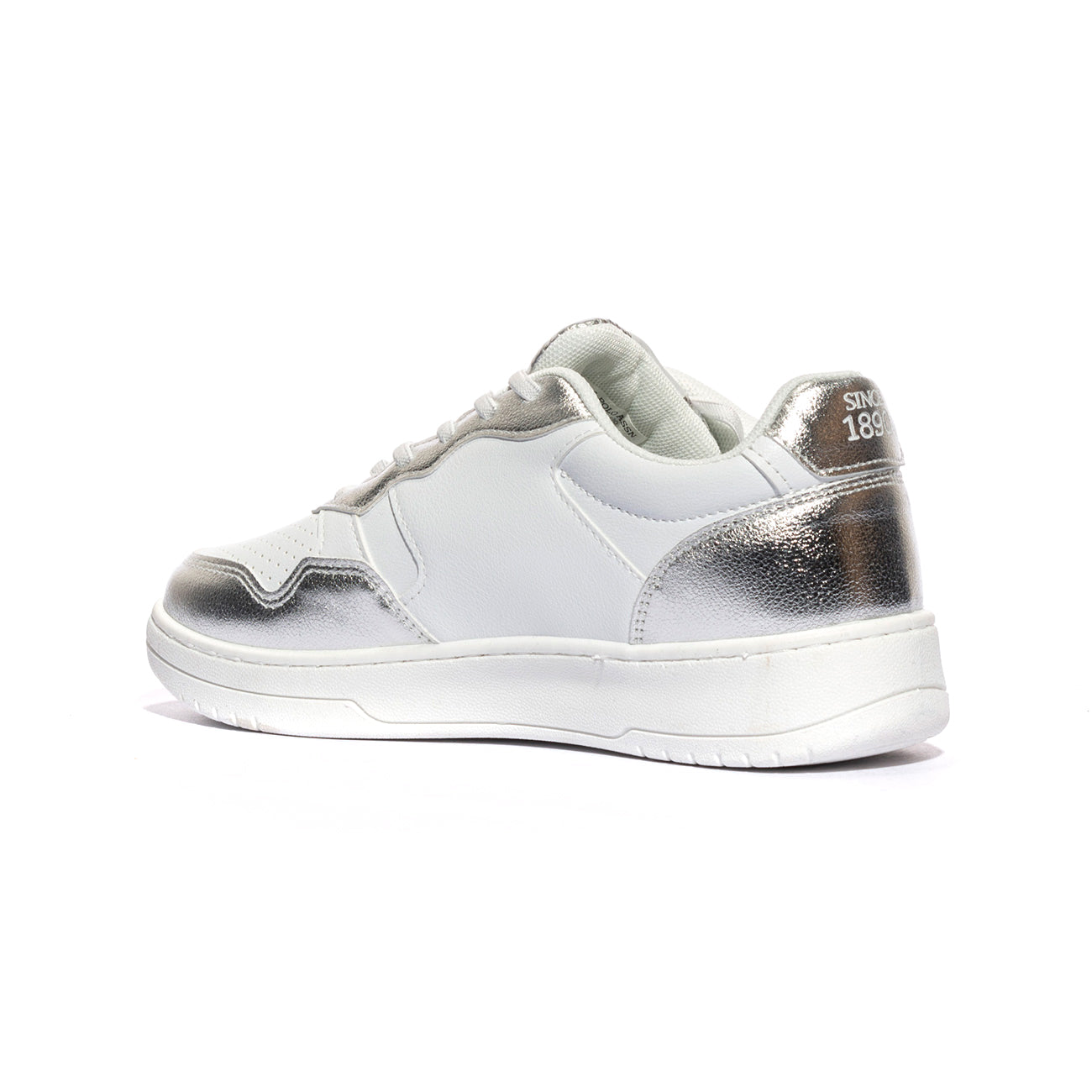 U.S. POLO ASSN. DENNY004 WHI SIL Sneakers Bambina 