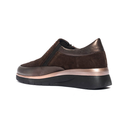 WALK DREAM W19079-08 BROWN Slip-on Donna 