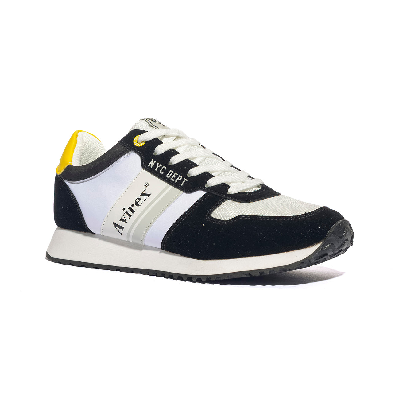 AVIREX BEAVER001 BLACK WHITE Sneakers Uomo 