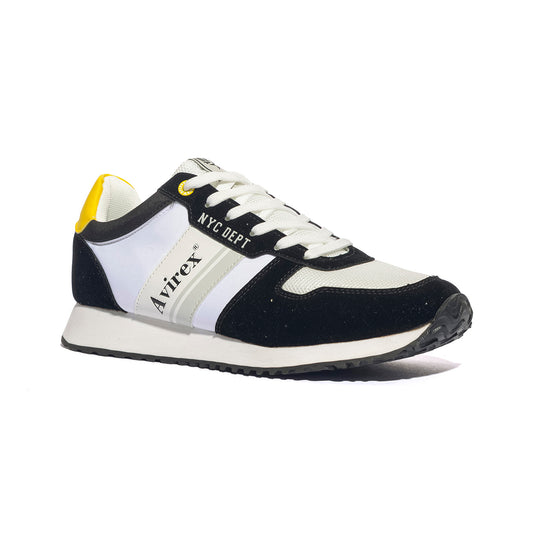 AVIREX BEAVER001 BLACK WHITE Sneakers Uomo 