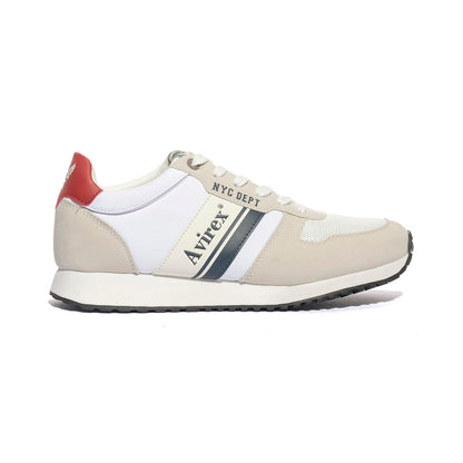 AVIREX BEAVER001 WHITE Sneakers Uomo 