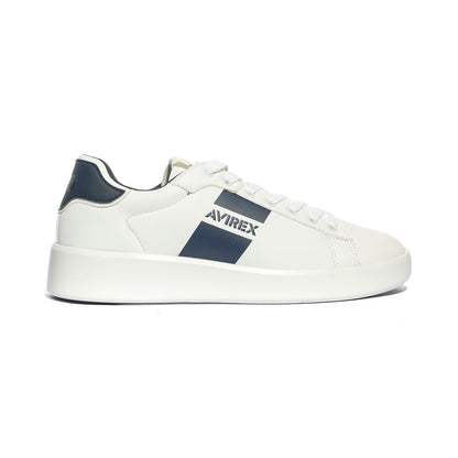 AVIREX CIAK001 WHITE BLU Sneakers Uomo 