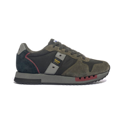 BLAUER F5QUEENS01 BLACK MILITARY Sneakers Uomo 