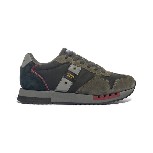 BLAUER F5QUEENS01 BLACK MILITARY Sneakers Uomo 