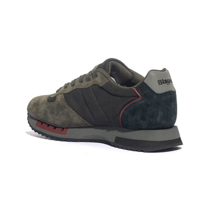 BLAUER F5QUEENS01 BLACK MILITARY Sneakers Uomo 