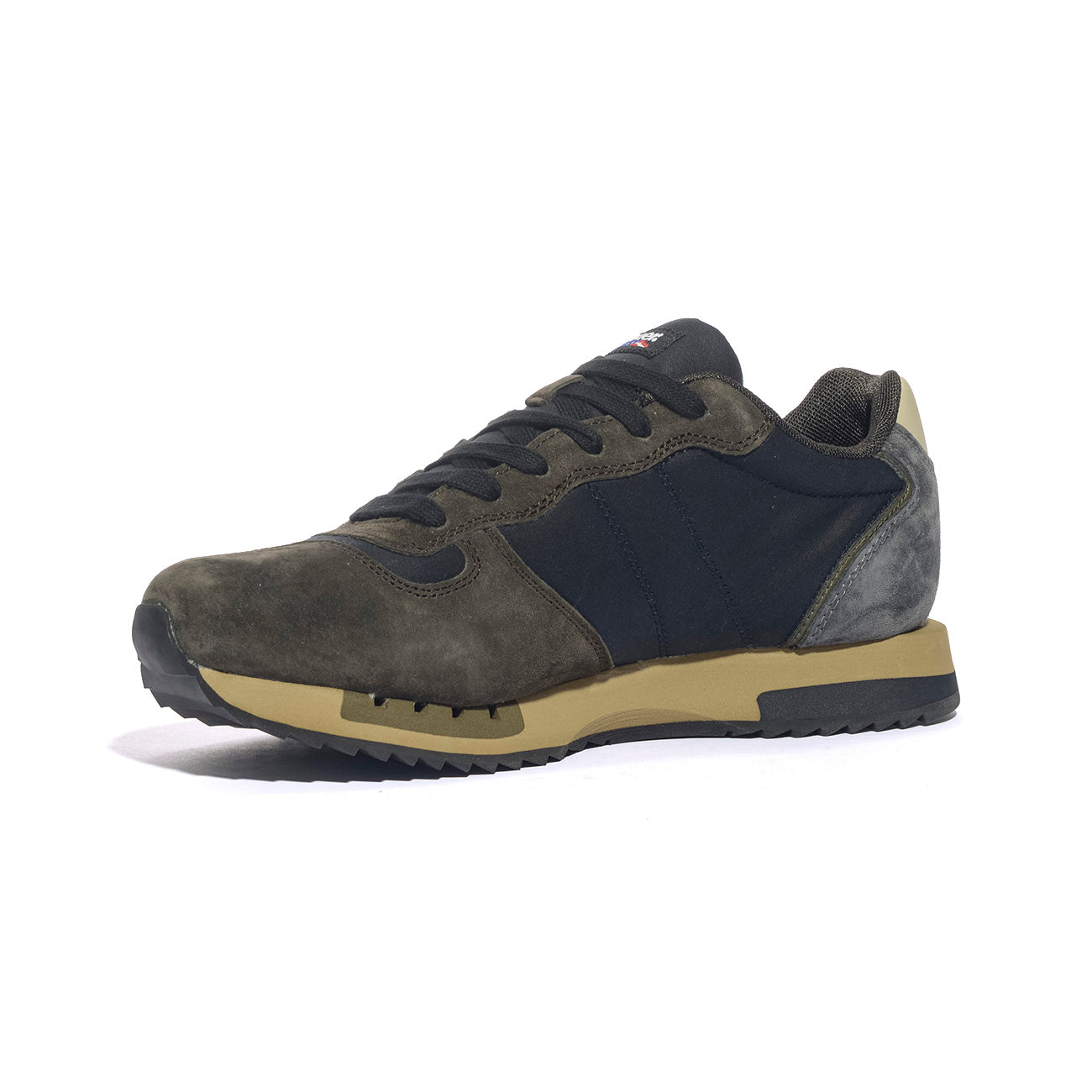 BLAUER F5QUEENS01 NAVY BROWN Sneakers Uomo 