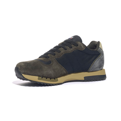 BLAUER F5QUEENS01 NAVY BROWN Sneakers Uomo 