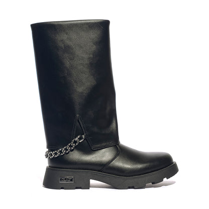 CULT T369 BLACK Anfibi Bambina 