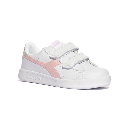 DIADORA 101182615 WHITE PINK LADY Sneakers Bambina 