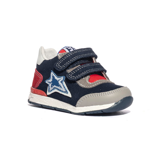 FALCOTTO 0012015873.13.1B10 GREY NAVY RED Sneakers Bambino 