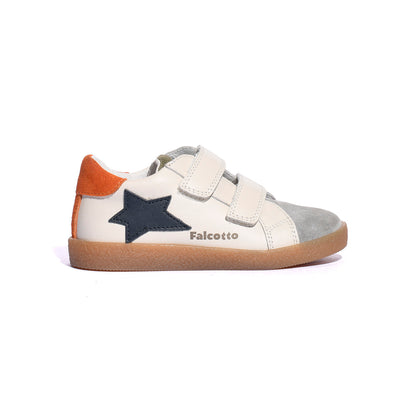 FALCOTTO 0012016752.01.3B12 GREY MILK ORANGE Sneakers Bambino 