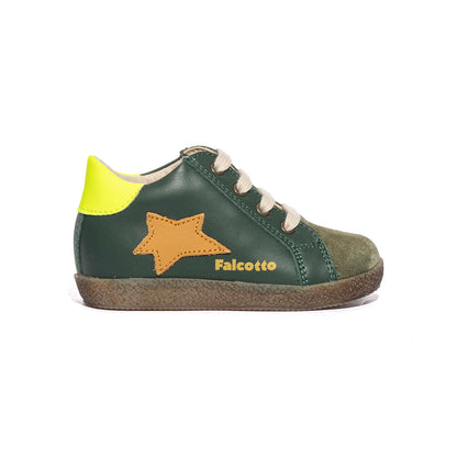 FALCOTTO 0012017150.01.2F25 MILITARY GREEN YELLOW Sneakers Bambino 