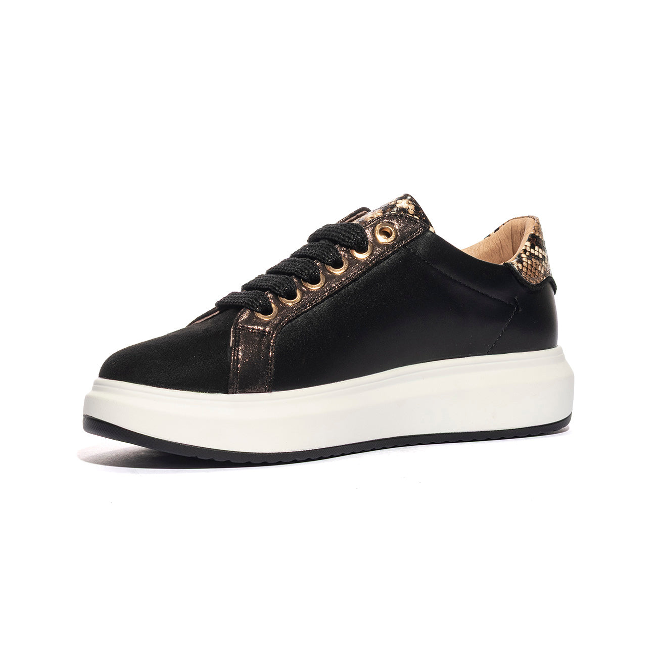 FERRE' F441 BLACK BEIGE Sneakers Donna 