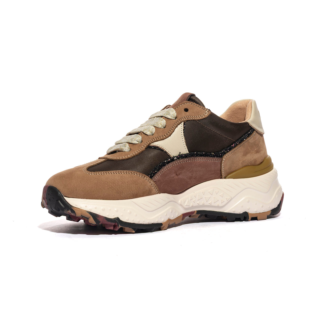 FERRE' F451 BEIGE BROWN Sneakers Donna 