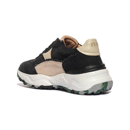 FERRE' F451 BLACK CREMA Sneakers Donna 
