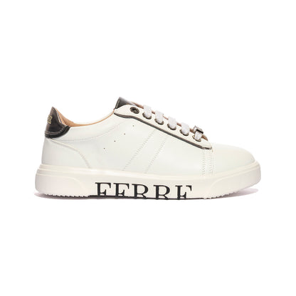 FERRE' F560 WHITE C.FUCILE SILVER Sneakers Donna 