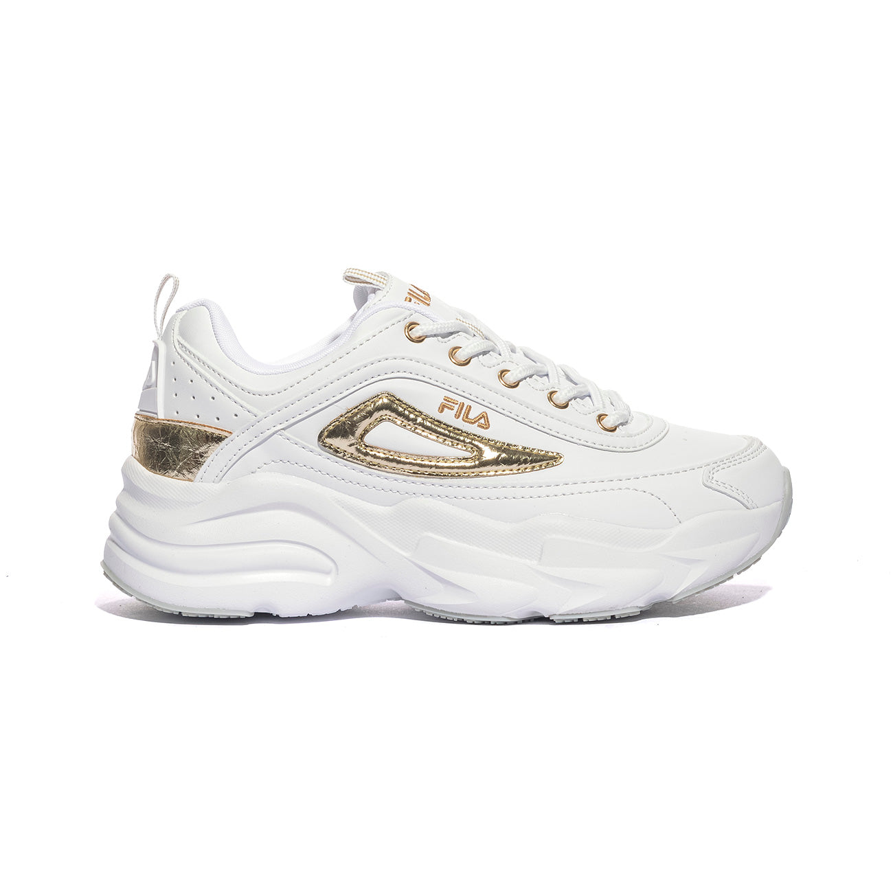 FILA FFW0586 White-Gold Sneakers Donna 