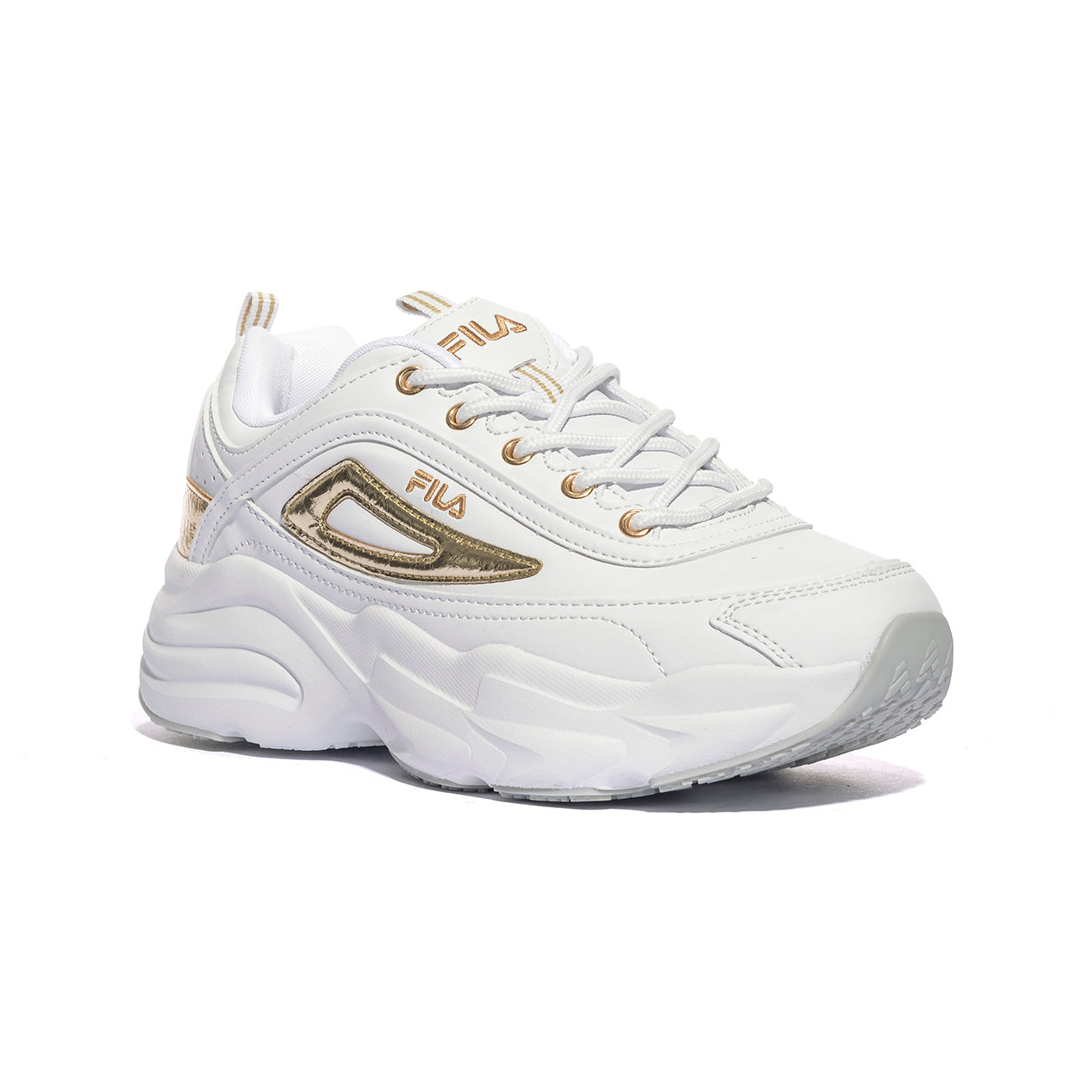 FILA FFW0586 White-Gold Sneakers Donna 