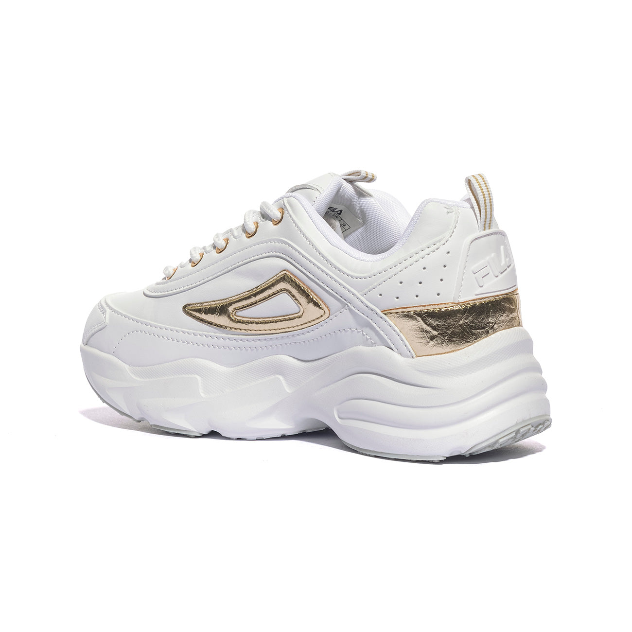 FILA FFW0586 White-Gold Sneakers Donna 