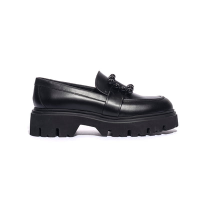 FRAU 85L2 NERO Mocassini Donna 
