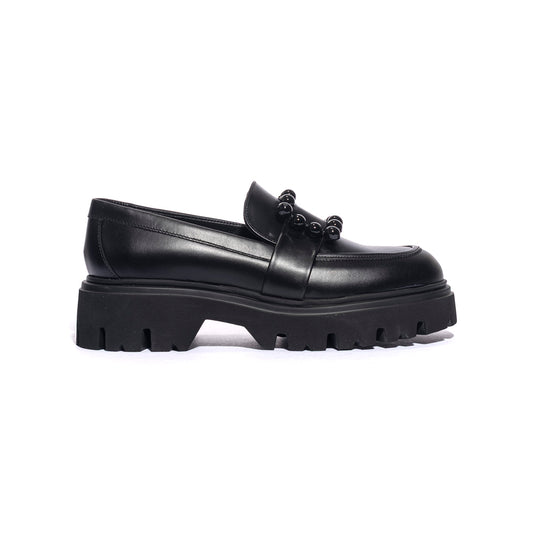 FRAU 85L2 NERO Mocassini Donna 