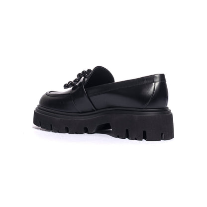 FRAU 85L2 NERO Mocassini Donna 