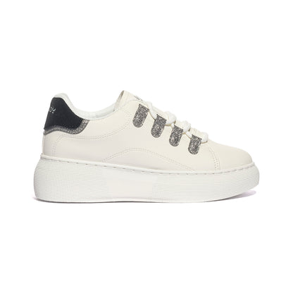 FREDDY FY7714 WHITE BLACK Sneakers Donna 
