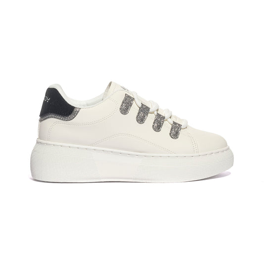 FREDDY FY7714 WHITE BLACK Sneakers Donna 