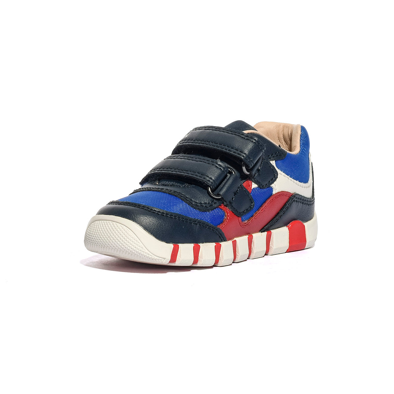 GEOX B5655A 054FU NAVY RED  C0735 Sneakers Bambino 