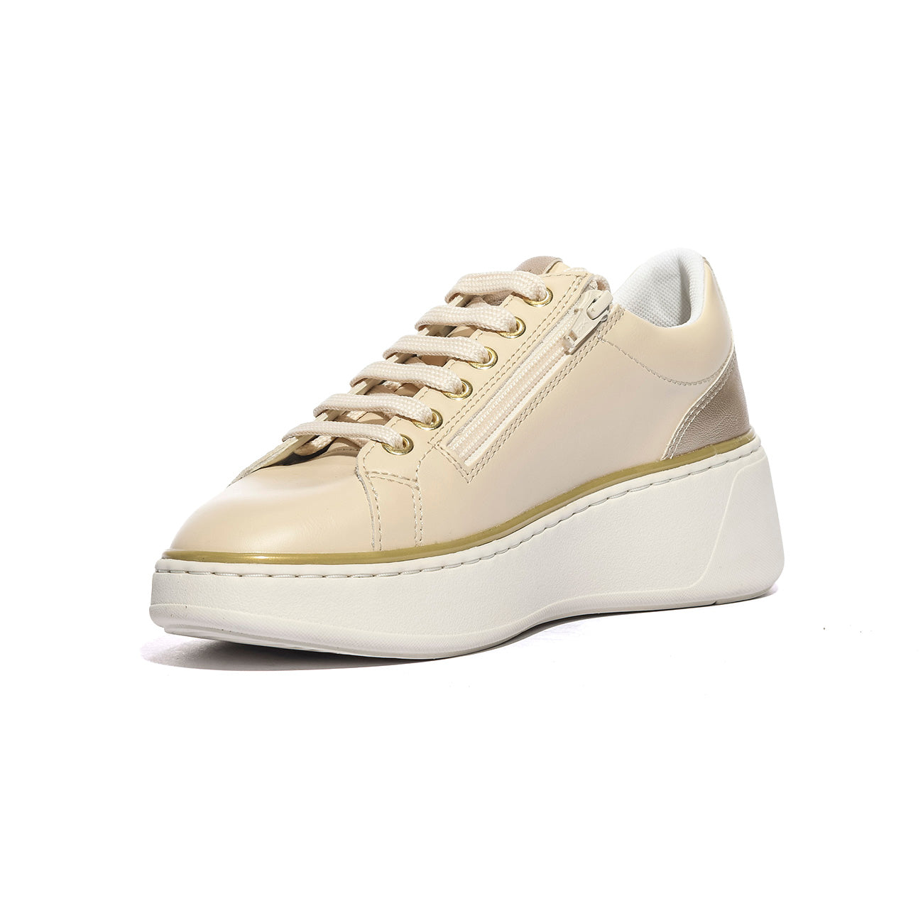 GEOX D55YHA 054AJ PAPYRUS LT GOLD      C1S2L Sneakers Donna 