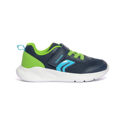 GEOX J36GBA NAVY LIME  C0749 Sneakers Bambino 
