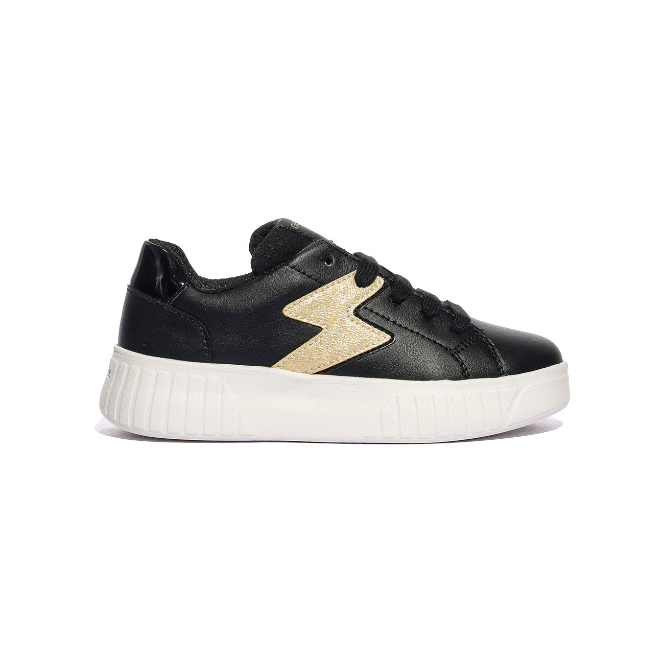 GEOX J45DVA 054AJ BLACK LT GOLD        C9258 Sneakers Bambina 