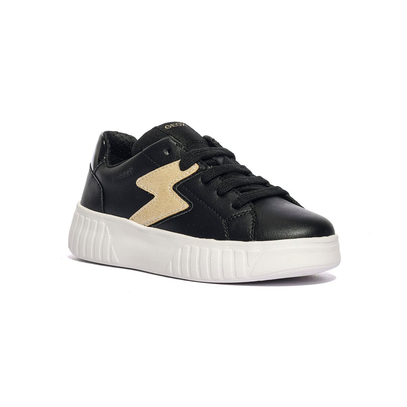 GEOX J45DVA 054AJ BLACK LT GOLD        C9258 Sneakers Bambina 