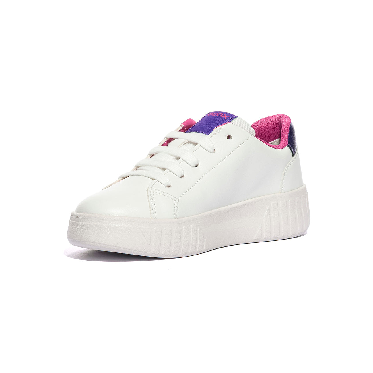 GEOX J45DVA 054AJ WHITE FUCHSIA        C0563 Sneakers Bambina 