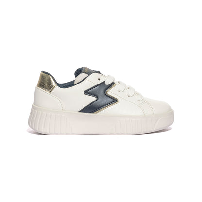 GEOX J45DVA 054AJ WHITE NAVY  C0899 Sneakers Bambina 