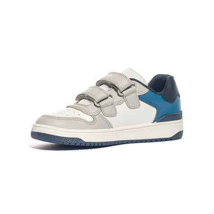 GEOX J46LQA 000BC WHITE LT GREY        C1236 Sneakers Bambino 