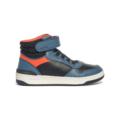 GEOX J46LQB 05415 BLACK BLUE  C0052 Sneakers Bambino 