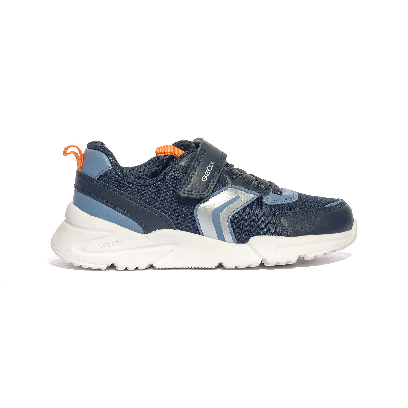 GEOX J55MQB 0FU54 NAVY ORANGE  C0659 Sneakers Bambino 