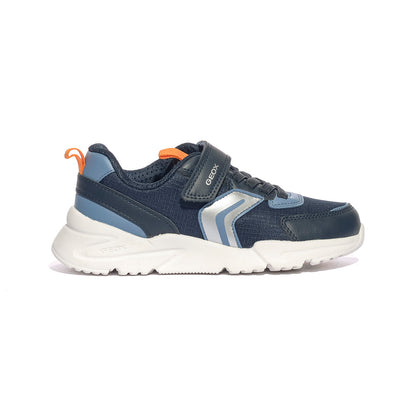 GEOX J55MQB 0FU54 NAVY ORANGE  C0659 Sneakers Bambino 