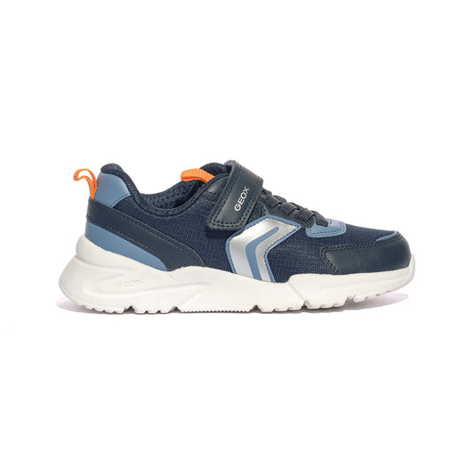 GEOX J55MQB 0FU54 NAVY ORANGE  C0659 Sneakers Bambino 
