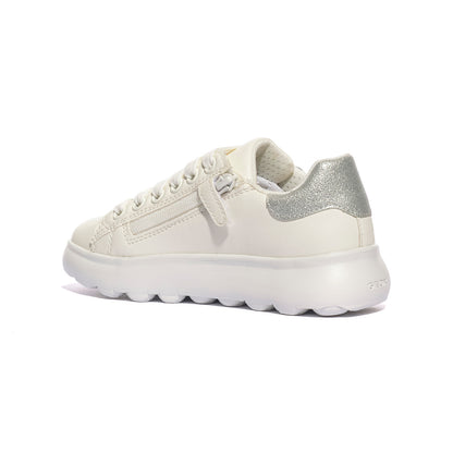GEOX J55MRA 000BC WHITE SILVER  C0007 Sneakers Bambina 
