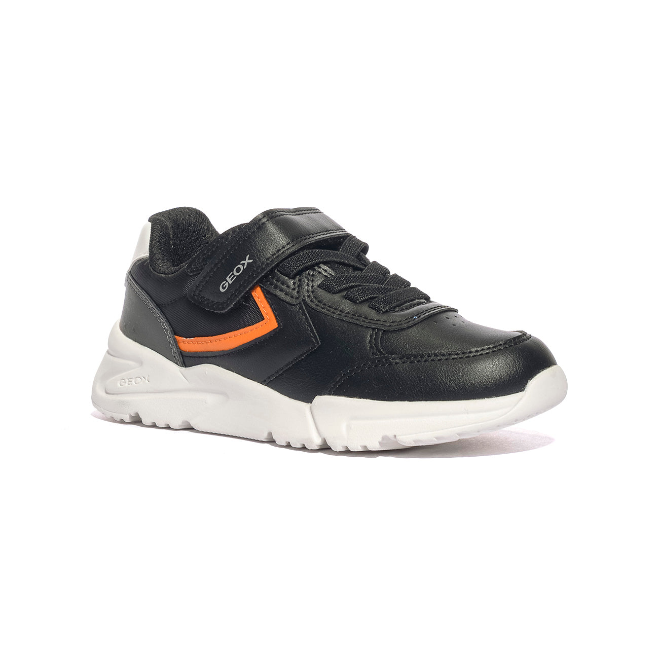 GEOX J56MQC 05411 BLACK ORANGE  C0038 Sneakers Bambino 