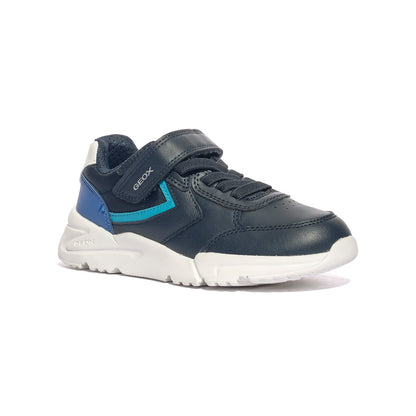 GEOX J56MQC 05411 NAVY ROYAL  C4226 Sneakers Bambino 