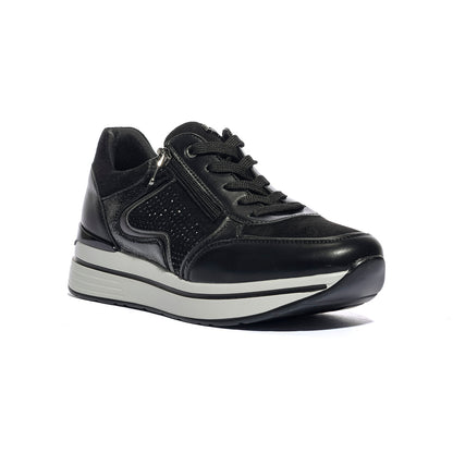 IN BLU INBLIN00350 NERO Sneakers Donna 