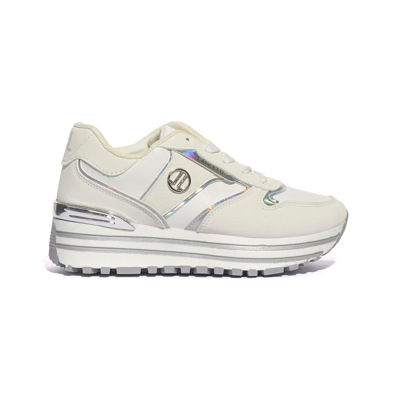 LANCETTI LANC389 WHITE Sneakers Donna 